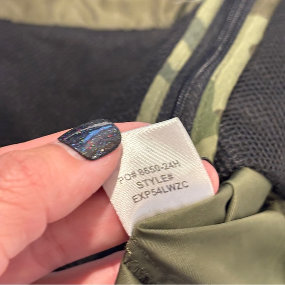 BlackRock Coffee Camo Hooded zip front lightweight Windbreaker jacket medium - Picture 6 of 9